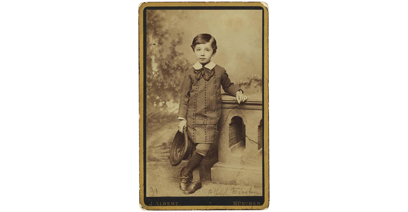 Albert Einstein as a 5-year-old, circa 1884