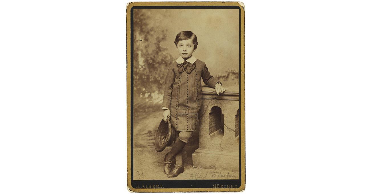 Albert Einstein as a 5-year-old, circa 1884